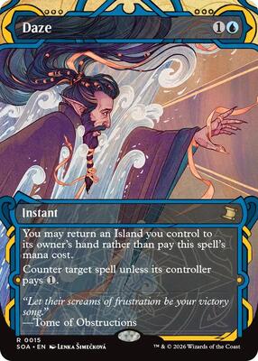 Daze card from Secrets of Strixhaven: Mystical Archive