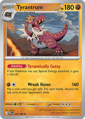Tyrantrum - 045/088 (Non-Holo) card from Deck Exclusives