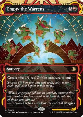 Empty the Warrens card from Secrets of Strixhaven: Mystical Archive