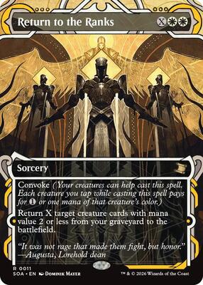 Return to the Ranks card from Secrets of Strixhaven: Mystical Archive