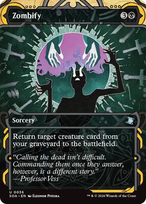 Zombify card from Secrets of Strixhaven: Mystical Archive