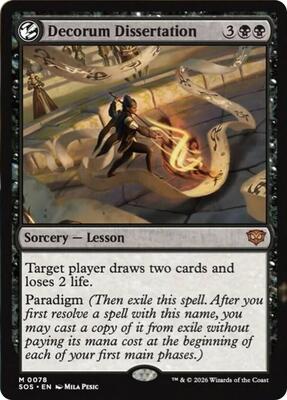 Decorum Dissertation card from Secrets of Strixhaven