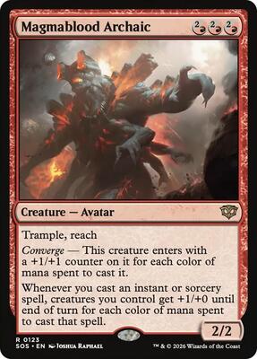 Magmablood Archaic card from Secrets of Strixhaven