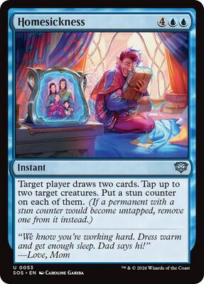 Homesickness card from Secrets of Strixhaven