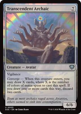 Transcendent Archaic card from Secrets of Strixhaven
