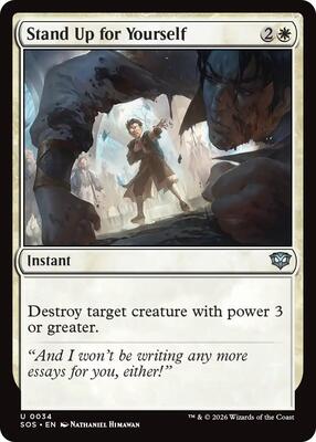 Stand Up for Yourself card from Secrets of Strixhaven