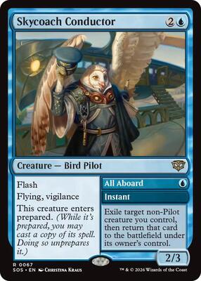 Skycoach Conductor card from Secrets of Strixhaven
