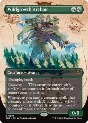 Wildgrowth Archaic (Borderless) card from Secrets of Strixhaven