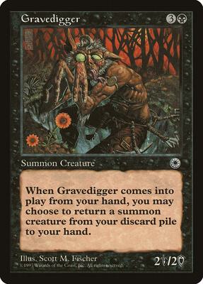 Gravedigger card from Portal