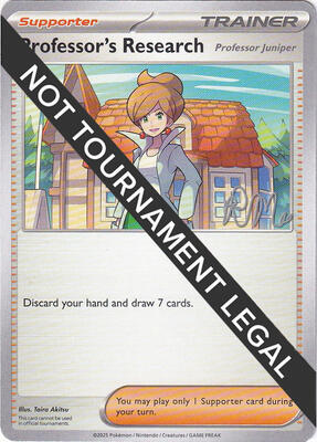 Professor's Research [Professor Juniper] - 2025 (Riley McKay) card from World Championship Decks