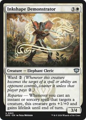 Inkshape Demonstrator card from Secrets of Strixhaven