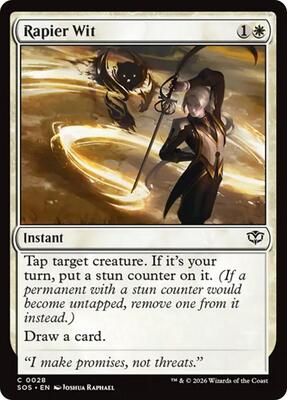 Rapier Wit card from Secrets of Strixhaven