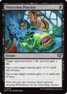 Dissection Practice card from Secrets of Strixhaven