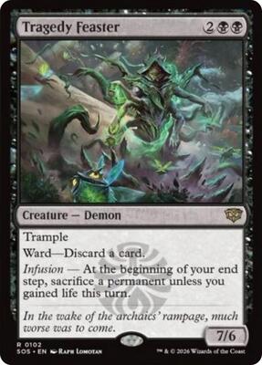 Tragedy Feaster card from Secrets of Strixhaven