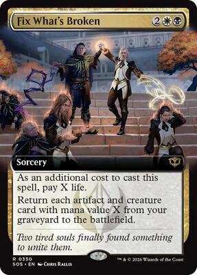 Fix What's Broken (Extended Art) card from Secrets of Strixhaven