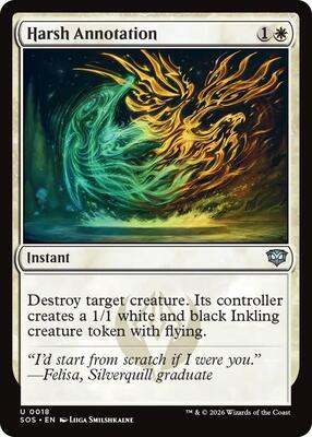 Harsh Annotation card from Secrets of Strixhaven