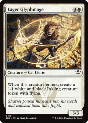 Eager Glyphmage card from Secrets of Strixhaven
