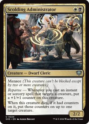 Scolding Administrator card from Secrets of Strixhaven
