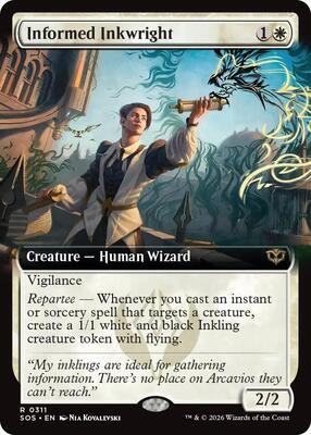 Informed Inkwright (Extended Art) card from Secrets of Strixhaven