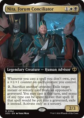 Nita, Forum Conciliator (Extended Art) card from Secrets of Strixhaven
