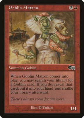 Goblin Matron card from Urza's Saga