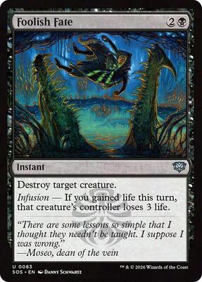 Foolish Fate card from Secrets of Strixhaven