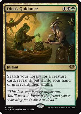 Dina's Guidance card from Secrets of Strixhaven