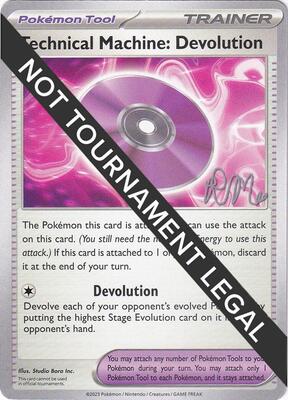 Technical Machine: Devolution - 2025 (Riley McKay) card from World Championship Decks