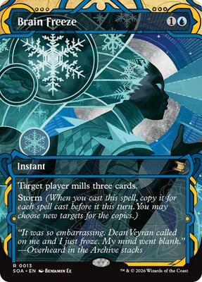 Brain Freeze card from Secrets of Strixhaven: Mystical Archive