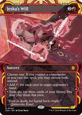 Jeska's Will card from Secrets of Strixhaven: Mystical Archive