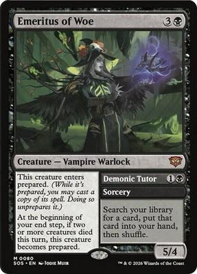 Emeritus of Woe card from Secrets of Strixhaven