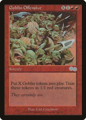 Goblin Offensive card from Urza's Saga