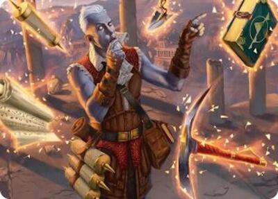 Dig Site Inventory Art Card card from Art Series: Secrets of Strixhaven