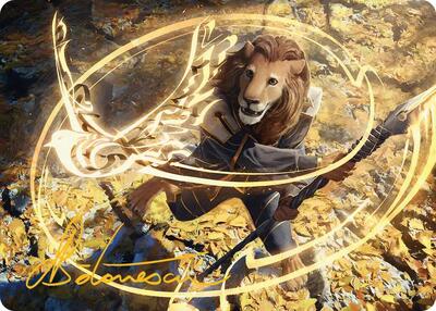 Eager Glyphmage Art Card (Gold-Stamped Signature) card from Art Series: Secrets of Strixhaven