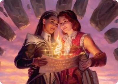 Joined Researchers Art Card card from Art Series: Secrets of Strixhaven