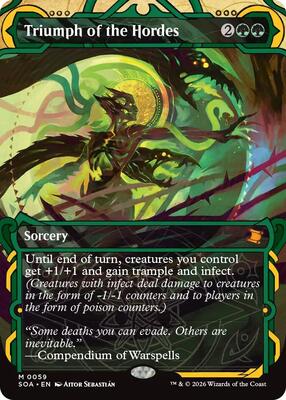 Triumph of the Hordes card from Secrets of Strixhaven: Mystical Archive