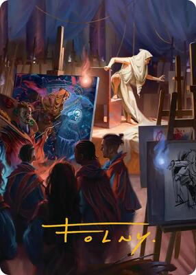 Archaeomancer Art Card (Gold-Stamped Signature) card from Art Series: Secrets of Strixhaven