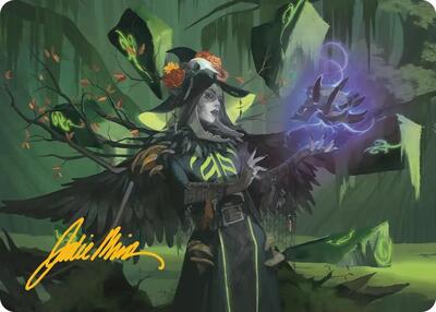 Emeritus of Woe Art Card (Gold-Stamped Signature) card from Art Series: Secrets of Strixhaven