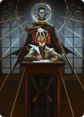 Vampiric Tutor Art Card card from Art Series: Secrets of Strixhaven