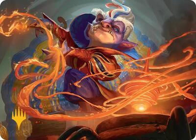 Goblin Glasswright Art Card (Gold-Stamped Planeswalker Symbol) card from Art Series: Secrets of Strixhaven