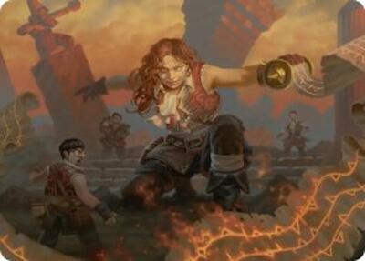 Zealous Lorecaster Art Card card from Art Series: Secrets of Strixhaven