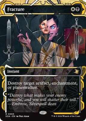 Fracture card from Secrets of Strixhaven: Mystical Archive