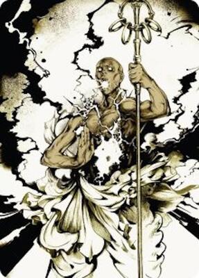 Burst Lightning Art Card card from Art Series: Secrets of Strixhaven