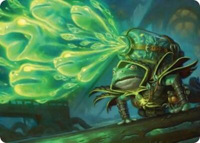 Burrog Barrage Art Card card from Art Series: Secrets of Strixhaven
