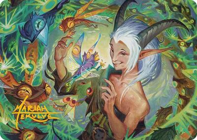 Lumaret's Favor Art Card (Gold-Stamped Signature) card from Art Series: Secrets of Strixhaven