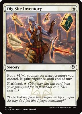 Dig Site Inventory card from Secrets of Strixhaven
