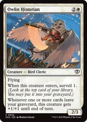 Owlin Historian card from Secrets of Strixhaven