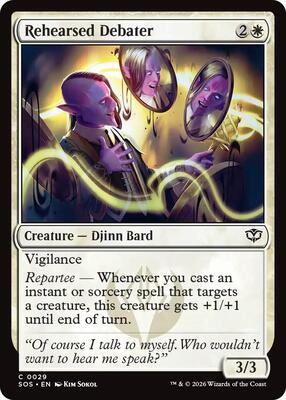 Rehearsed Debater card from Secrets of Strixhaven