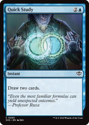 Quick Study card from Secrets of Strixhaven