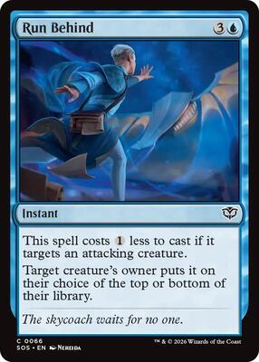 Run Behind card from Secrets of Strixhaven
